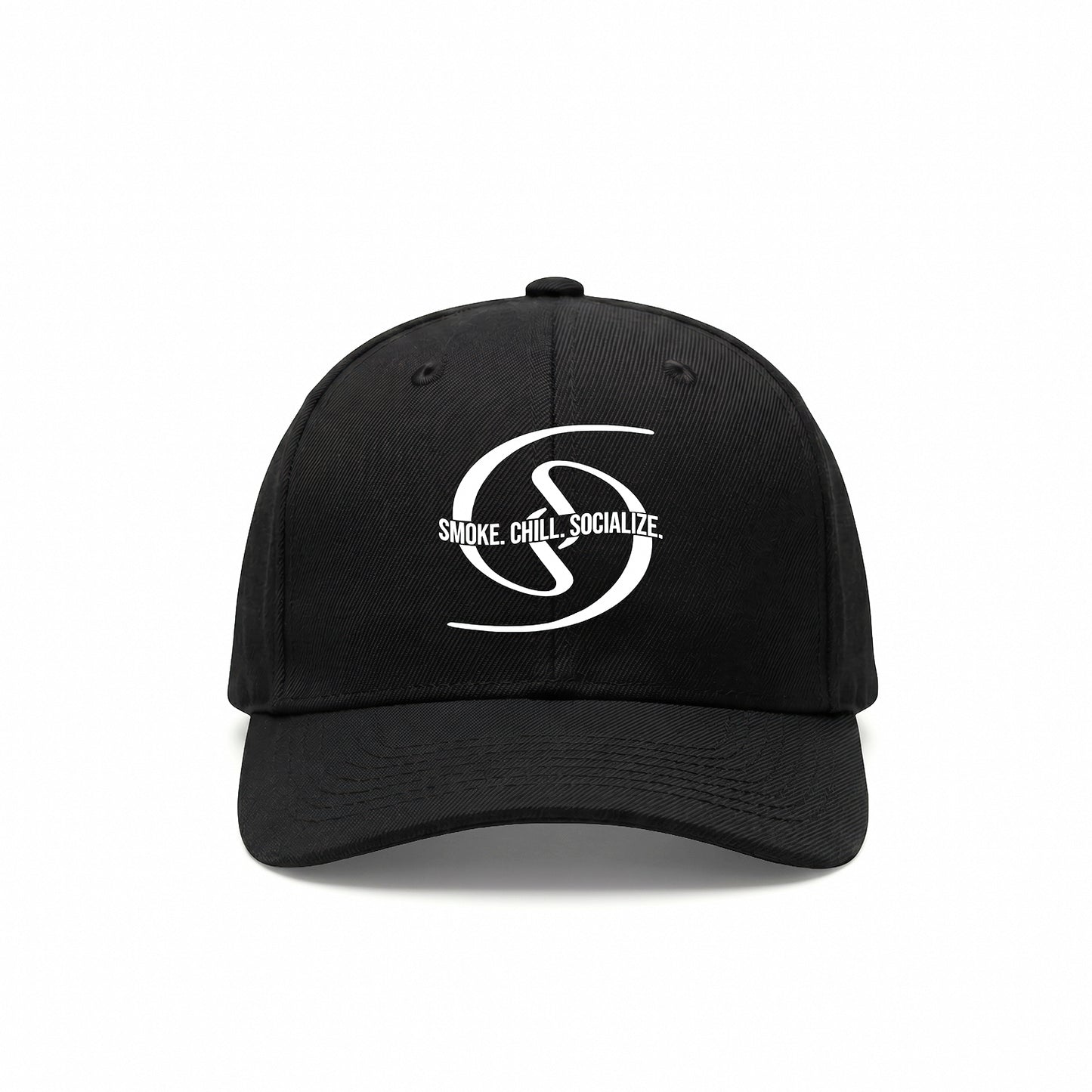 Smoke. Chill. Socialize. Hat ( Black )