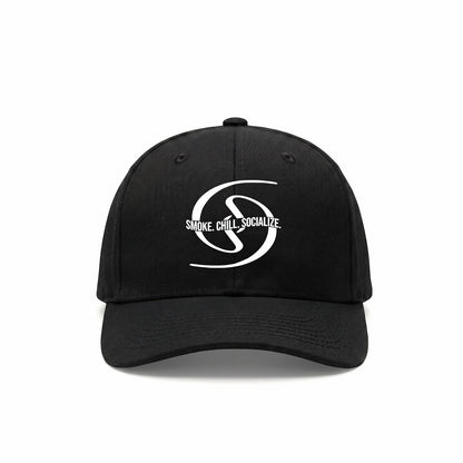 Smoke. Chill. Socialize. Hat ( Black )