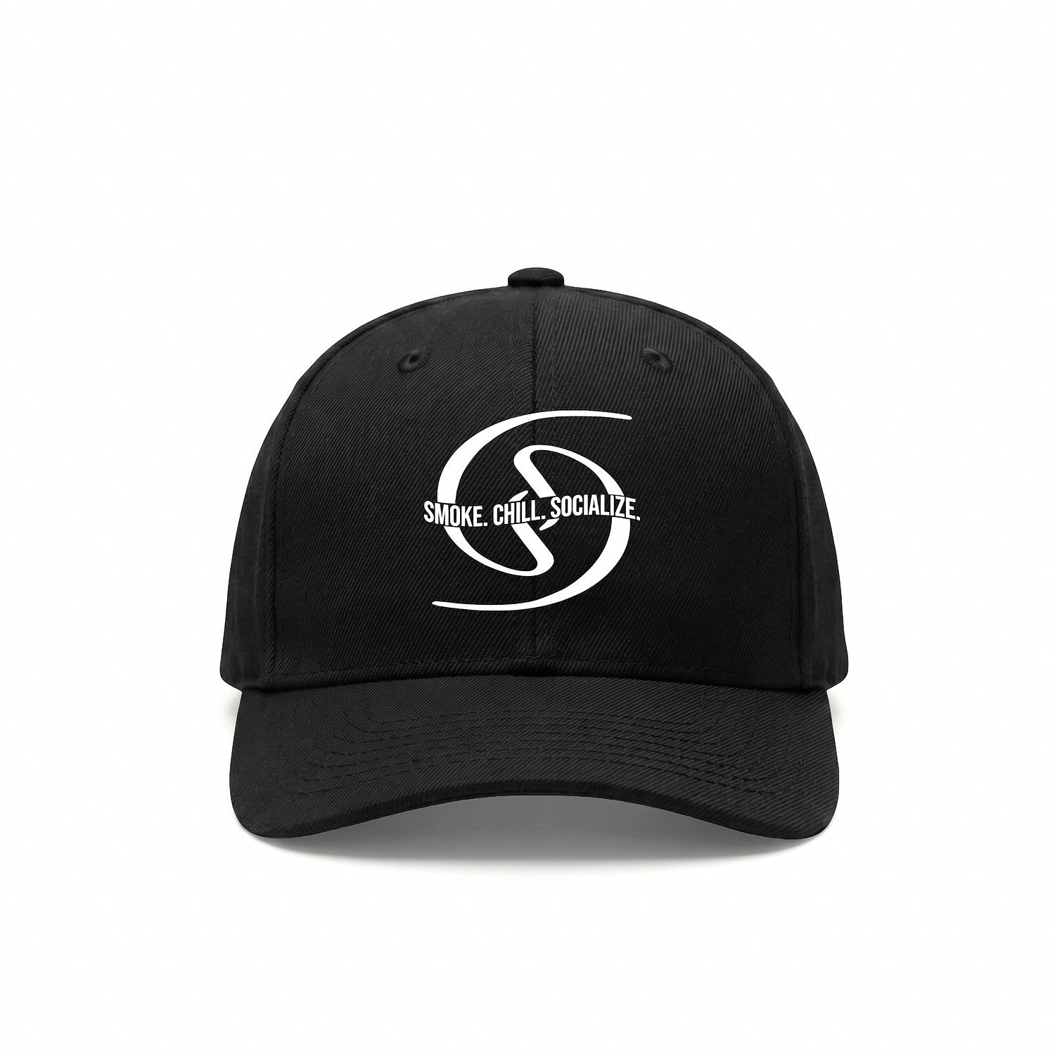 Smoke. Chill. Socialize. Cap – Schwarz