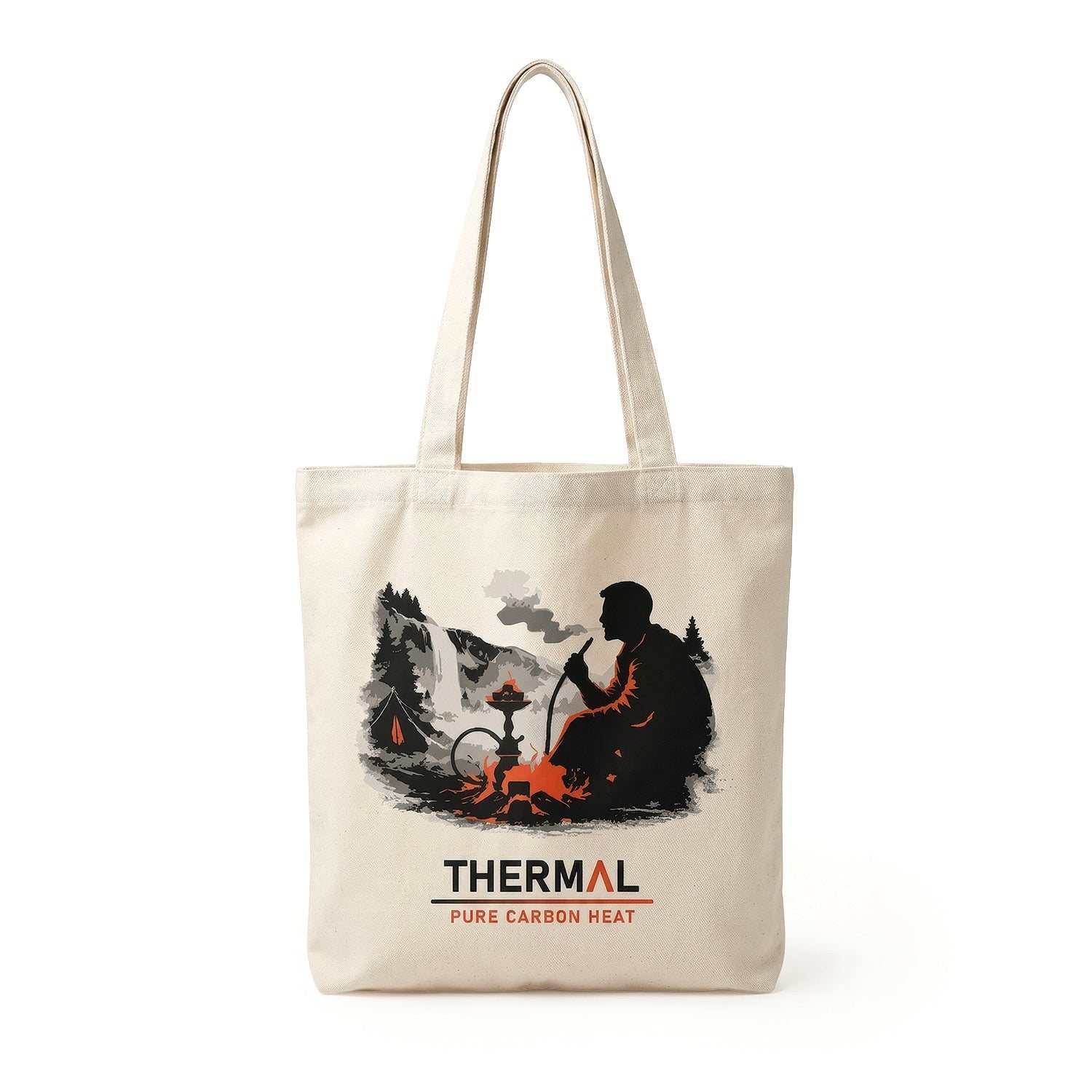 Thermal Charcoal Baumwolltasche - Mittelgroß