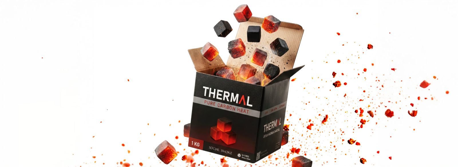 Kokosnusswürfel von Thermal Charcoal